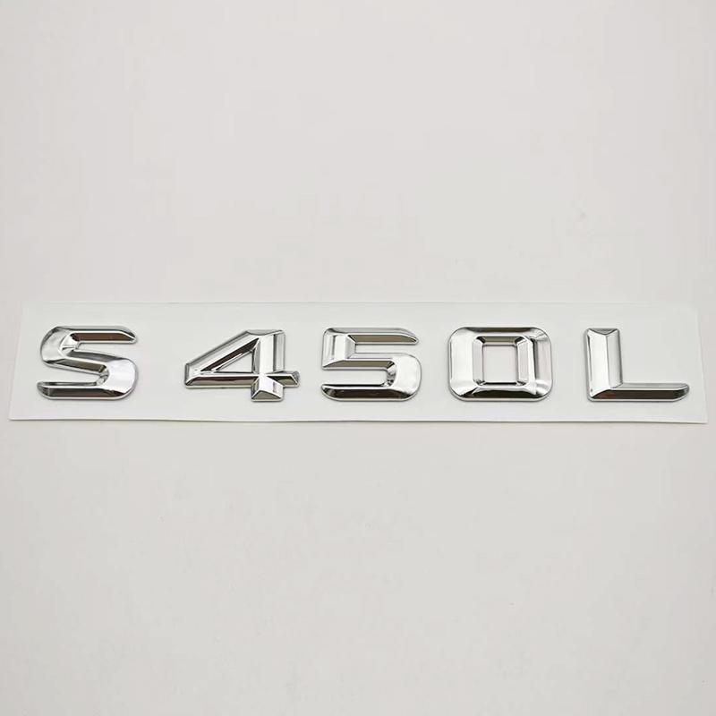 3D ABS Car Letters Logo S400L S450L Badge Sticker Rear Trunk Emblem For S Class S400L S450L V221 V222 Accessories