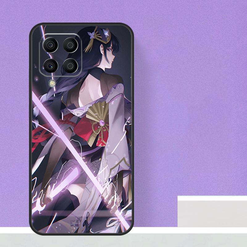 Genshin Impact Raiden Shogun Case For Samsung Galaxy M21 M31 M15 M55 M56 M36 M16 M06 M13 M33 M53 M12 M32 M52 M14 M34 M54