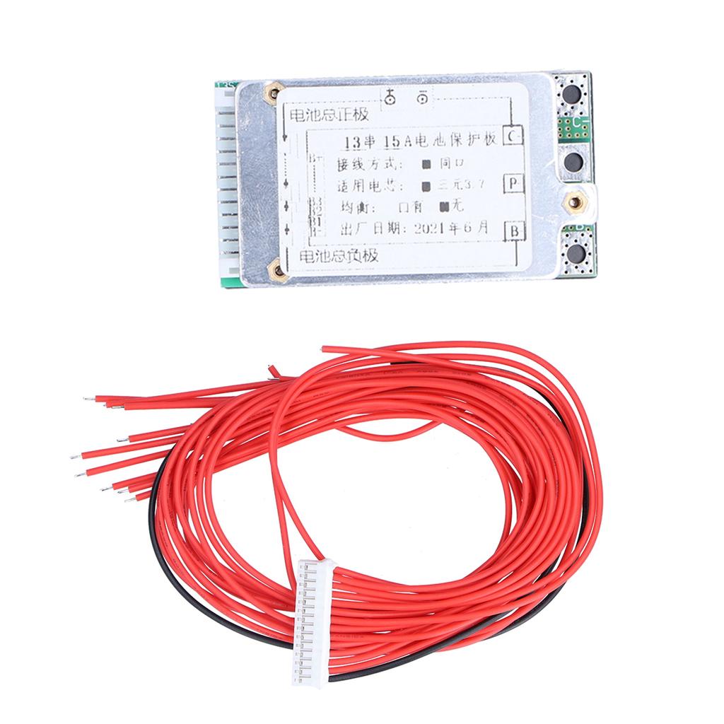 15A Lithium Cell Battery Protection Board Aluminum Alloy Short Circuit Protection Board for Electric Vehicles