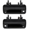 New Smooth Black Front Exterior Door Handle Set For 1988-1991 Honda Civic