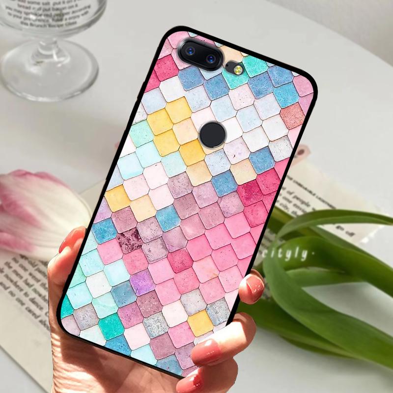 For OnePlus 5T Case 5 T Soft Silicone Cool Animal TPU Black Covers For One Plus 5T A5010 Bumper Color Printing Protective Shell