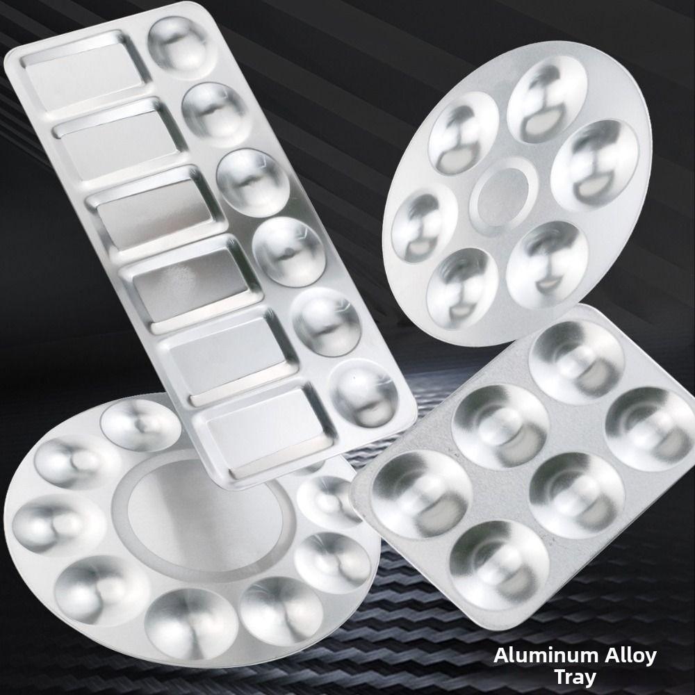 Square Round Watercolor Paint Tray Easy To Rinse Reusable Painting Palette Smooth Surface DIY Paint Pigment Tray Student