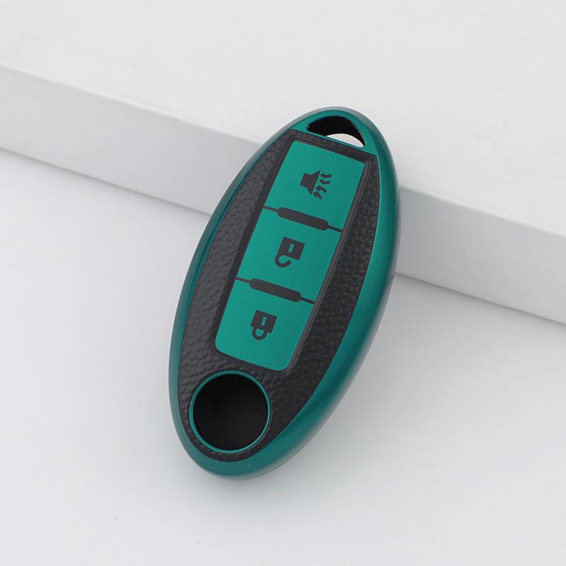 Nissan Key Cover: Fits New Sylphy, Qashqai, Teana & Tiida - Leather Grain Holder