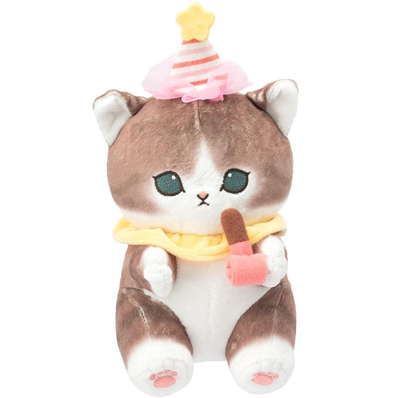 

Mofusand Shark Cat Plush Doll With Pp Cotton Filling For Kids Bedroom Decor коричневий