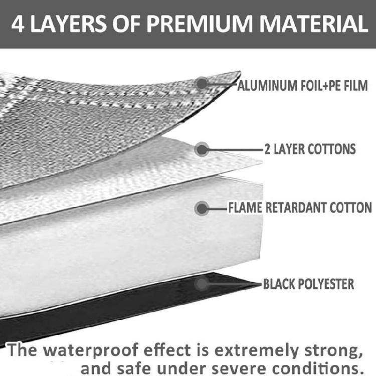 Folie de aluminiu rezistentă la intemperii, parasolar pentru rulotă, pentru fereastra Sprinter 515, izolație termică, reducere a căldurii de vară, protecție împotriva înghețului de iarnă
