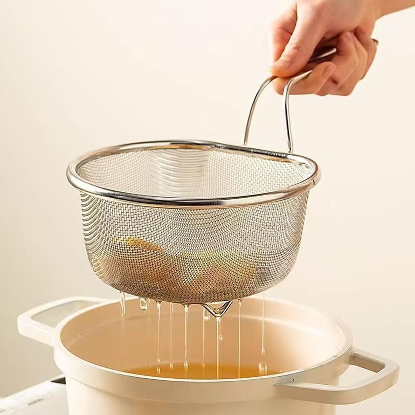 

английский: Сито-шумовка из нержавеющей стали Японская ложка-фильтр для лапши и масла one size