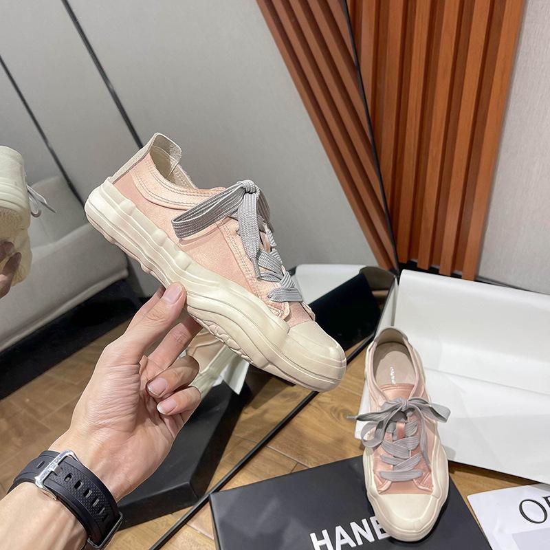 Fashion Half Slippers Woman Silk Breathable Shoes Women Thick Sole Casual Shoes Sneakers Shoes for Women 2025 Zapatos De Mujer