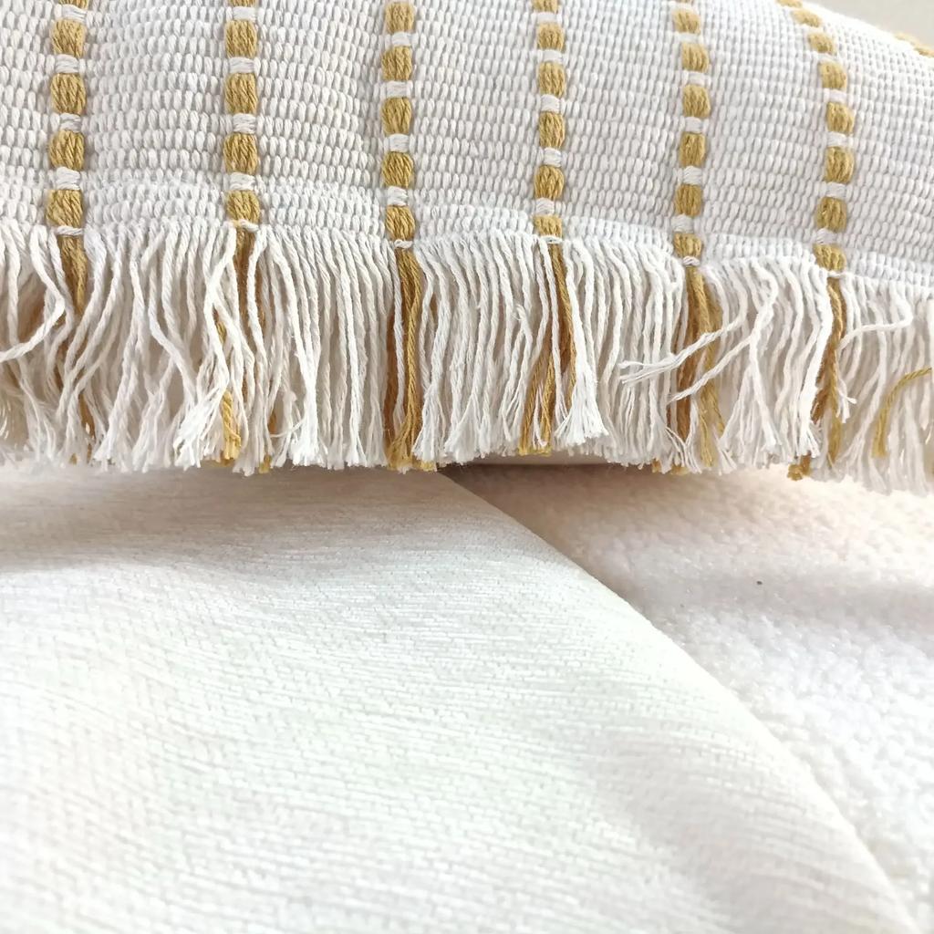 Fresh Knitted Striped Tassel Home Sofa Pillowcase Nordic Striped Minimalist Pillowcase Cojines Decorativos 45cm