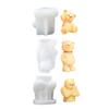 Silicone Bear Shaped Mold for Creating 3D Candle Epoxy Resin Handmade Wedding Decoration Mould Handmade Candle Tool