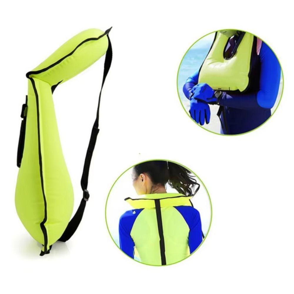 Outdoor Safety Inflatable Swim Vest Inflatable Swim Life Saving Vest Kayaking Boating