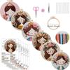 1 Set Cute Flower Girl DIY Embroidery Kit: This Craft Fabric Kit Includes Tools and Stitch Instructions Suitable for Beginners.