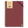 Kleid 2026 B6 Monthly Kraftwork December Diary, Burgundy, 8505-04 (Starts 2025)