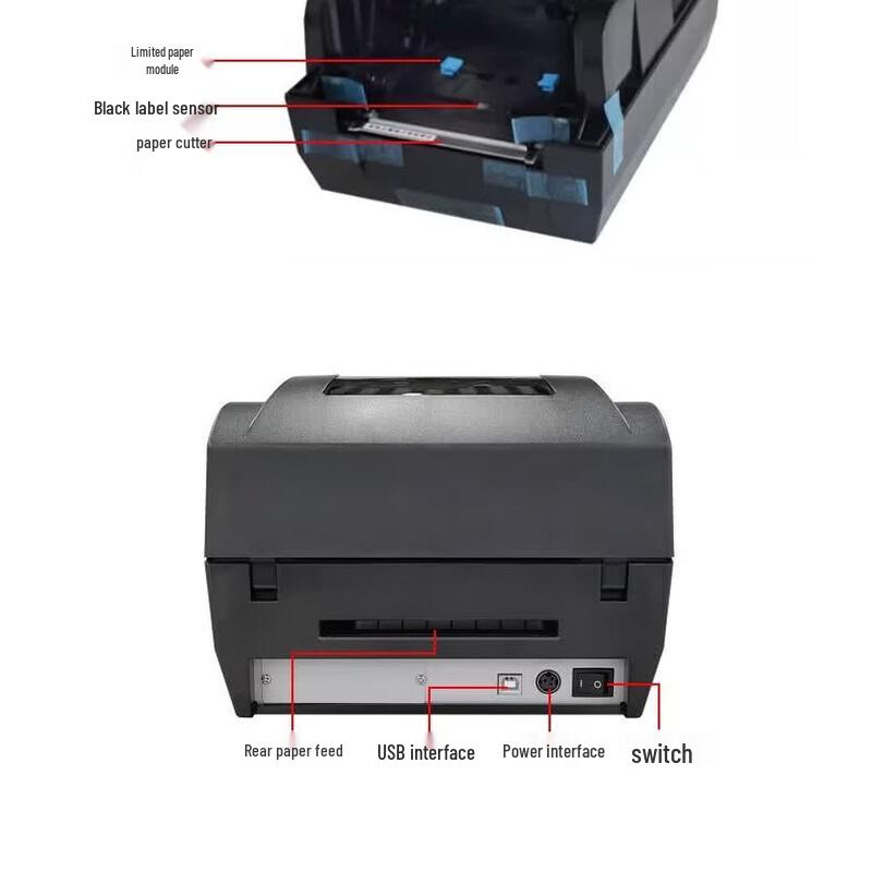BSC-268 Desktop Barcode Label Printer CN plug (adapter included)