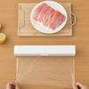 Kjøleskap Plastic Wrap Cutter Rustfritt stål Blad Klingfilm Dispenser Bakepapir Oppbevaringsholder Kjøkkenverktøy