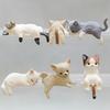 1Pcs Cartoon Simulation Fish Tank Edge Hang Cat Aquarium Ornament, Miniature Landscape, Home Decoration, Cute Desktop Gifts