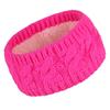 Women's Winter Cable Knit Headband with Velvet, Warm Wide Ear Protection for Sports