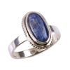 Natural Kyanite Gemstone Handmade 925 Solid Sterling Silver Gift Ring S.7 h6D92