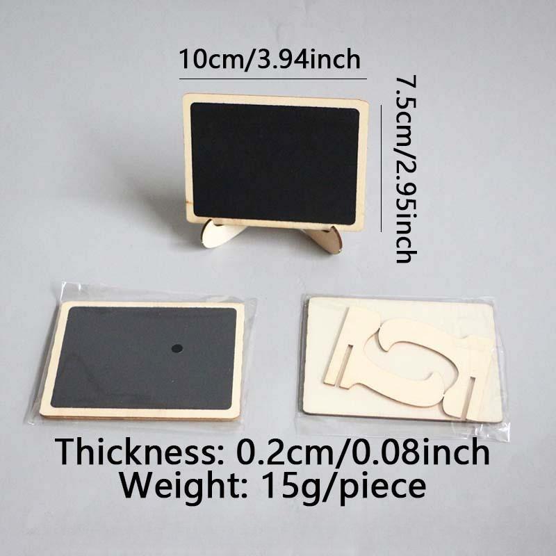 Small Square Wooden Blackboard, Desktop Decoration, Ideal for Wedding Celebration, Anniversary, Spring Summer Autumn Winter Gift