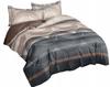 Warm flannel bedding 160x200 + pillowcases Polish, circles, anthracite