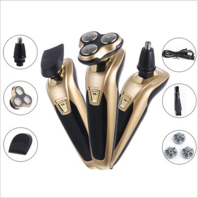 Afeitadora Tres En Uno Afeitadora Multi Cabezales Cortador de Vello Nasal Oído Nariz Multiuso con Enchufe US Cable de Carga 220V