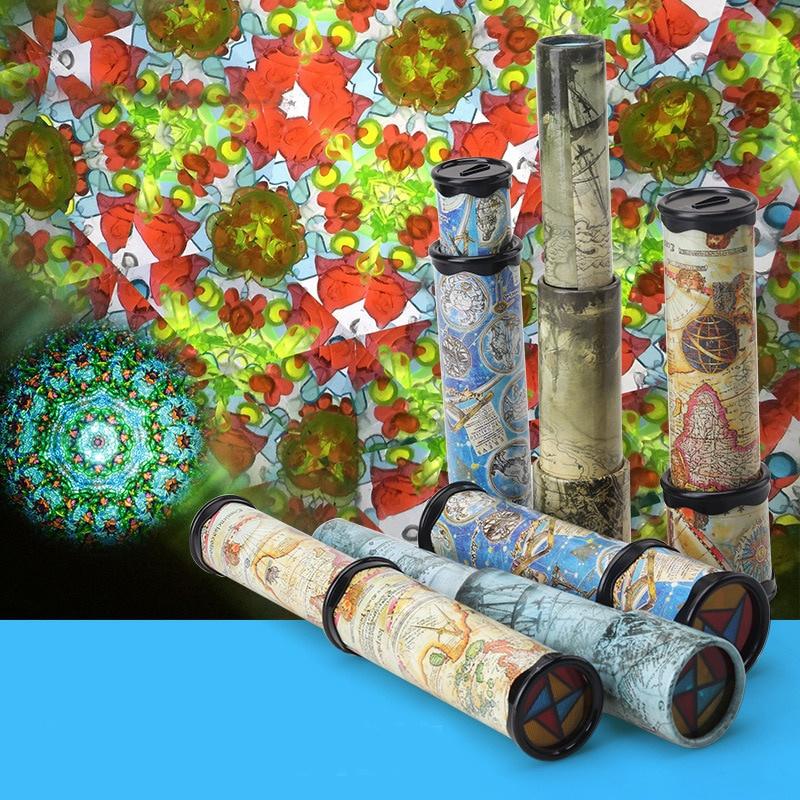 3 Kinds Large Scalable Rotating Kaleidoscopes Extended Rotation Adjustable Fancy Colored World Baby Toy Children Autism Kid Toy