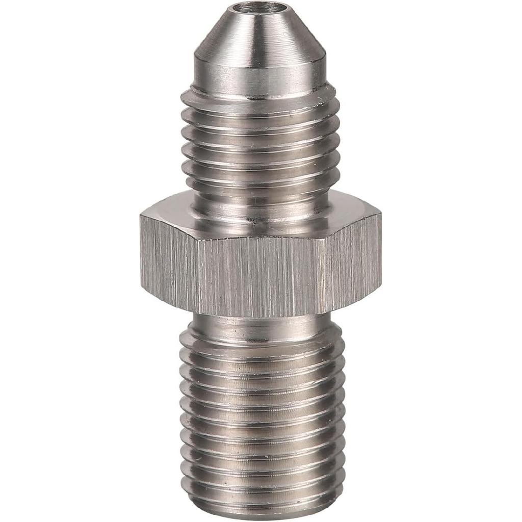 3AN Male to M10x1.0 Male Stainless Steel Brake Fitting Adapter Connector