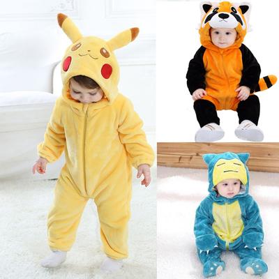 Winter Baby Birth Yellow Overalls Pajamas Hooded Clothing Newborn Infant Romper Onesie Animal Costume For Kid Outfit Hooded Jumpsuit