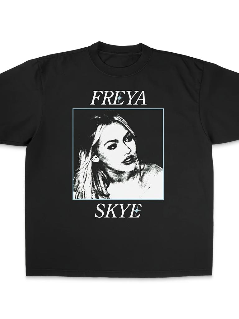 Freya Skes Tour Product Tshirt Unisexs Loose Street Y2K Retro Hip Hop High Quality Tshirt Printed Pattern