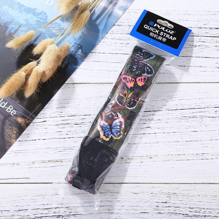 PULUZ Retro Ethnic Style Multi-color Series Butterflies Shoulder Neck Strap Camera Strap for SLR / DSLR Cameras