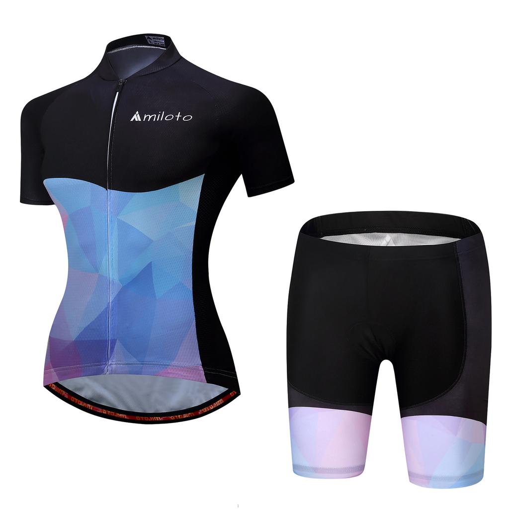 Cycling Suit Short Sleeve Strap Suit Women's Cycling Suit 2026 Summer Breathable Cycling Suit Suit Cycling Event Cycling Suit Outdoor