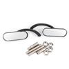 2Pcs Motorcycle Black Mini Oval Rear View Mirror for Honda Shadow 6007501100 ACE