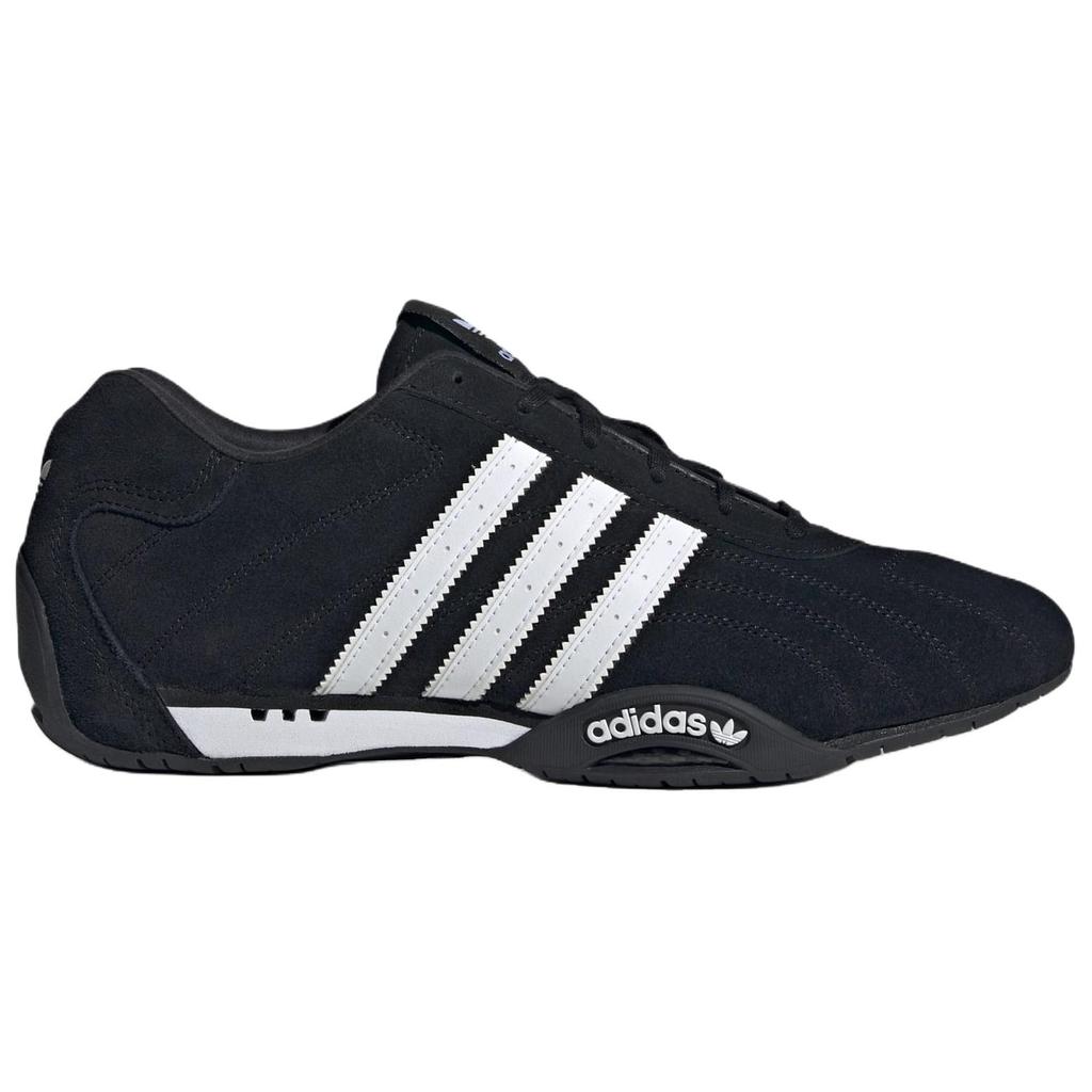 Adidas Originals Adiracer Leather Comfortable Versatile Low-Top Lifestyle Sneakers Unisex Sneakers Black White IH4154