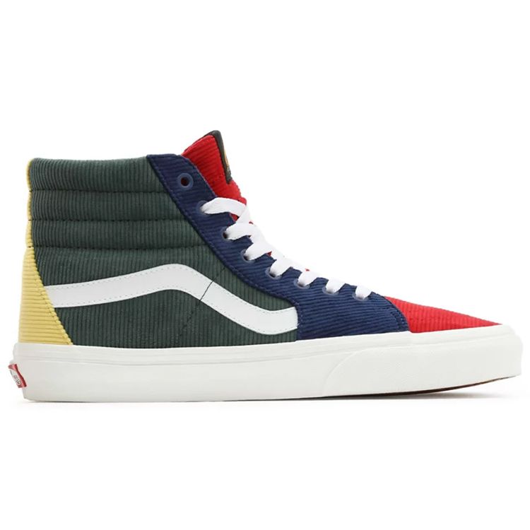 Vans Sk8 Mixed Corduroy Casual High-Top Skate Shoes Unisex Sneakers Green Blue Red VN0A5KRH94M