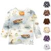 Kids Halloween Printed Crew Neck Three Quarter Sleeve Casual T Shirt Top Boys Girls Comfortable Fit Soft Fabric Seasonal Design