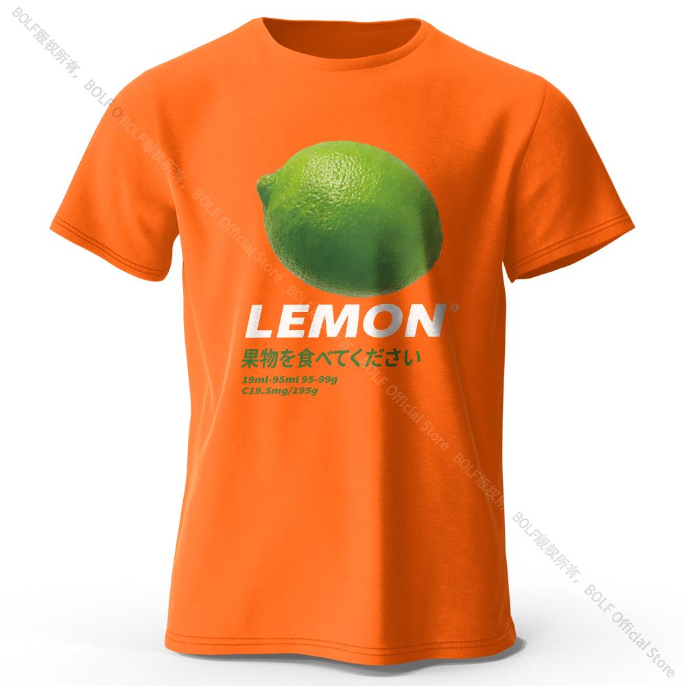 Vtipné tričko s designem citronu - Neobvyklý a hravý letní kousek, 100% bavlna, pohodlný střih