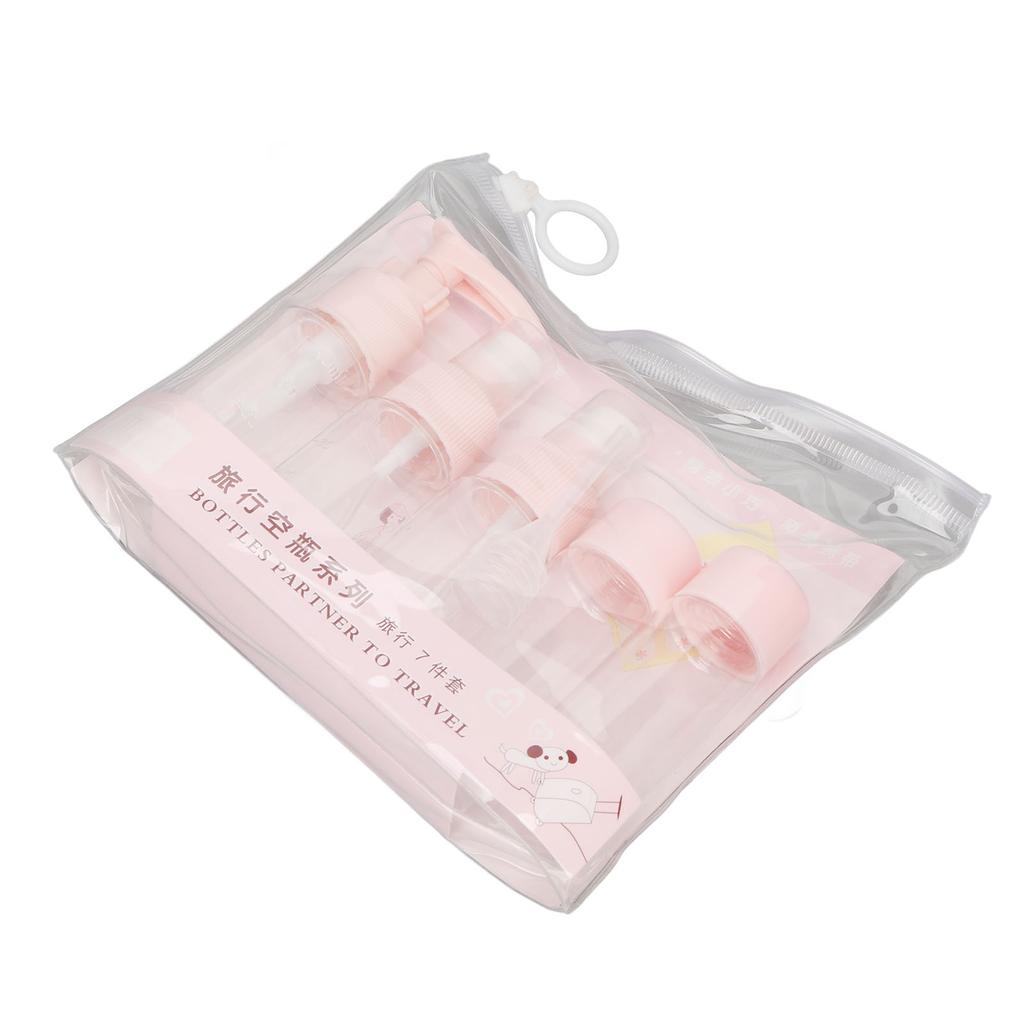 Travel Bottles Kit Clear Leakage Proof Empty Portable Toiletry Containers Set for Lotion Cream