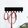 Key Holder for Wall, Wall Storage with 6 Hooks, Wall Mounted Key Holder for Hallway, Self Adhesive Key Rack
