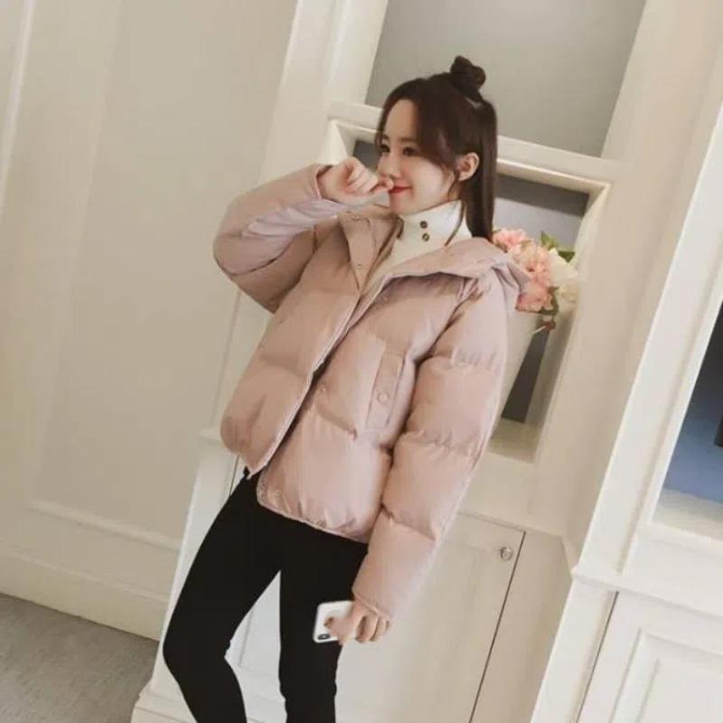 Зимняя новая хлопковая куртка женская короткая свободная куртка с капюшоном куртка — фото 8