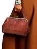Vintage Einfarbig Weiches PU-Leder Damen Mode Schulter-Sling-Taschen Hohe Kapazität Einfacher Riemen Beutel Crossbody-Tasche Pendeln