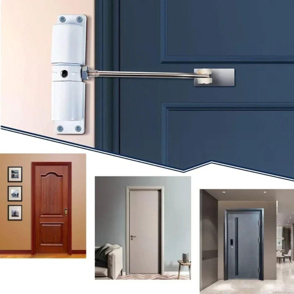 Adjustable Speed Door Closing Device Aluminum Zinc Zinc Alloy Heavy Duty Door Closer  Exterior Doors