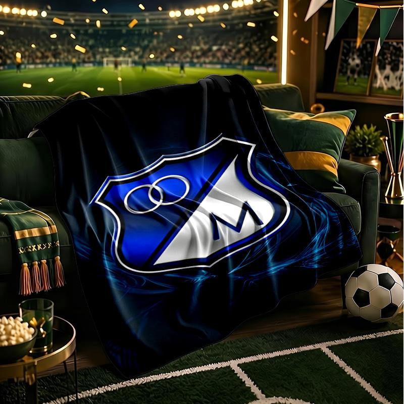 Blue Shield Emblem Millo-narios Blanket Lightweight Ideal Bedding Blanket Perfect for Travel, Living Rooms, Offices, Sofas, Fan Christmas gift