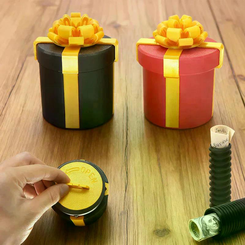 Caixa de Presente Impressa em 3D Caixa de Presente Irritante Com Parafusos Pegadinha Caixas de Presente Irritantes Recipiente para Cartão de Dinheiro Presentes de Festa de Feriado