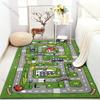 Cartoon City Road Print Carpet for Bedroom Living Room Bedside Sofa Floor Mat Modern Home Decor Area Rug Large Size