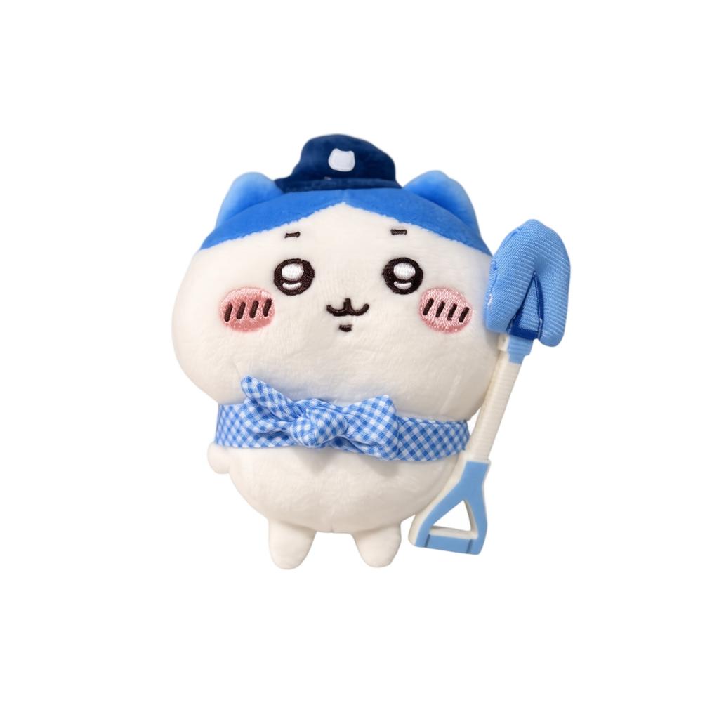 Plush Toy Picnic Series Soft Stuffed Animal with Hat and Shovel Accessory Cute Character Design for Collectors and Gift Display