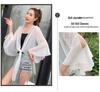 Women's Chiffon Sun Protection Cardigan - Loose, Versatile, Bell Sleeve, Trendy Outerwear
