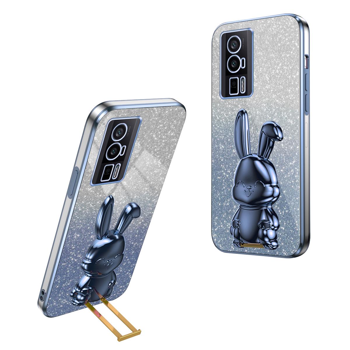 For Xiaomi Redmi K60 5G/K60 Pro 5G Kickstand Case Cute Rabbit Shockproof Slim Phone Cover C