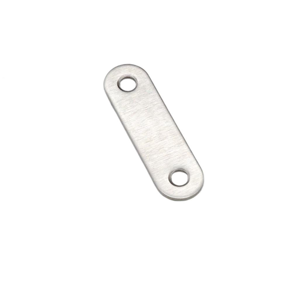 10 Stück Edelstahl Eckwinkel Gerade Flache Platte Strebe Verbinder Zuhause Hotel Schrank Schreibtisch Tisch Zubehör