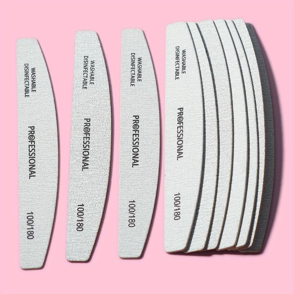 10-Piece Half Moon Nail File, Nail Polishing Tool