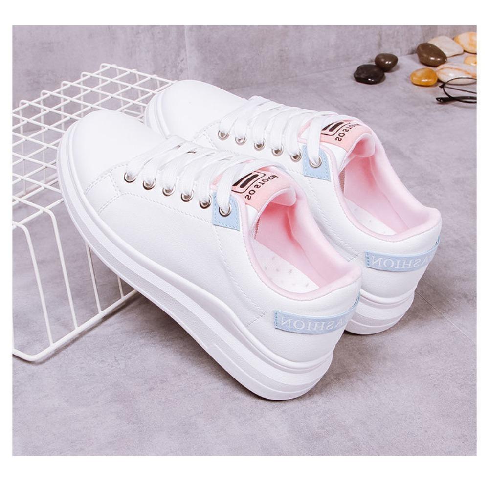 Dámské boty Bílé Pohodlné Tenisky Prodyšné Baleríny Šněrovací Květinové Dámské Ležérní Zapatillas Mujer Baskets Femme Zapato Jaro