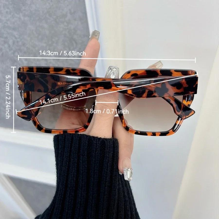 Designer Cat Eye Sunglasses Women Men Trendy Brand Square Sun Glasses Female Male Big Frame Mirror Classic